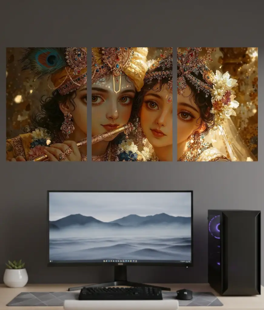 Radha Krishna Split Poster