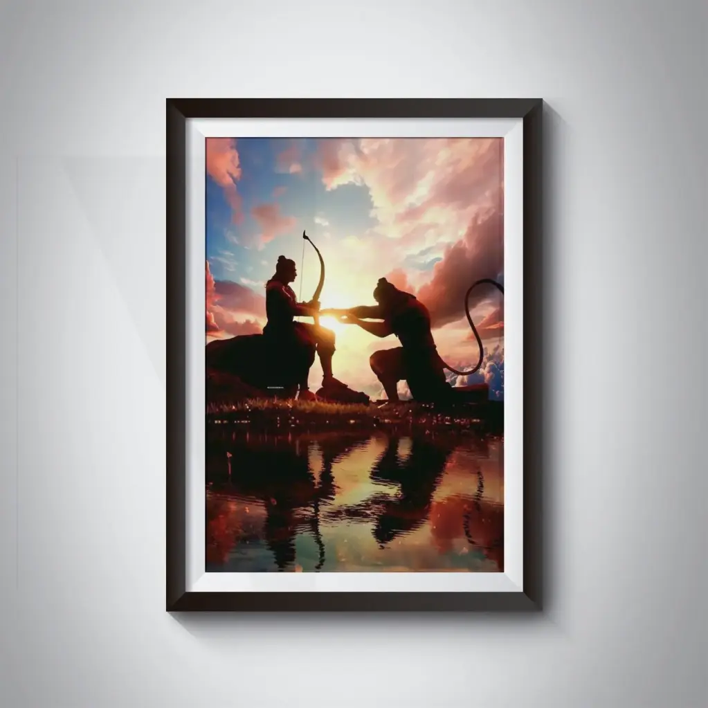 Shri Ram and Hanuman ji poster