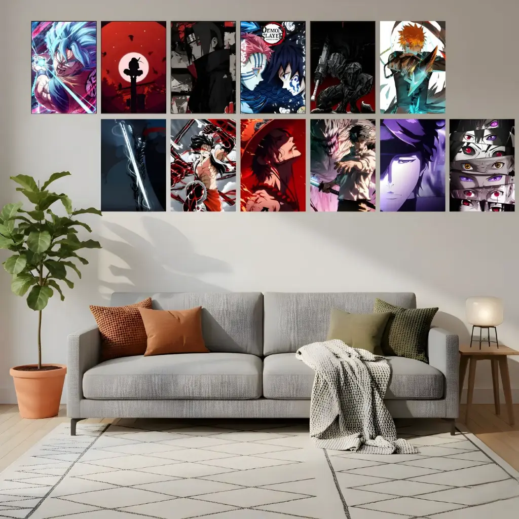Anime Posters Collage Kit || Combo of 12