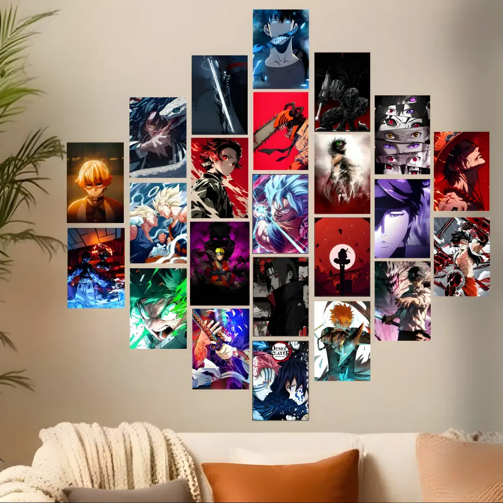 Anime Posters Collage Kit || Combo of 24