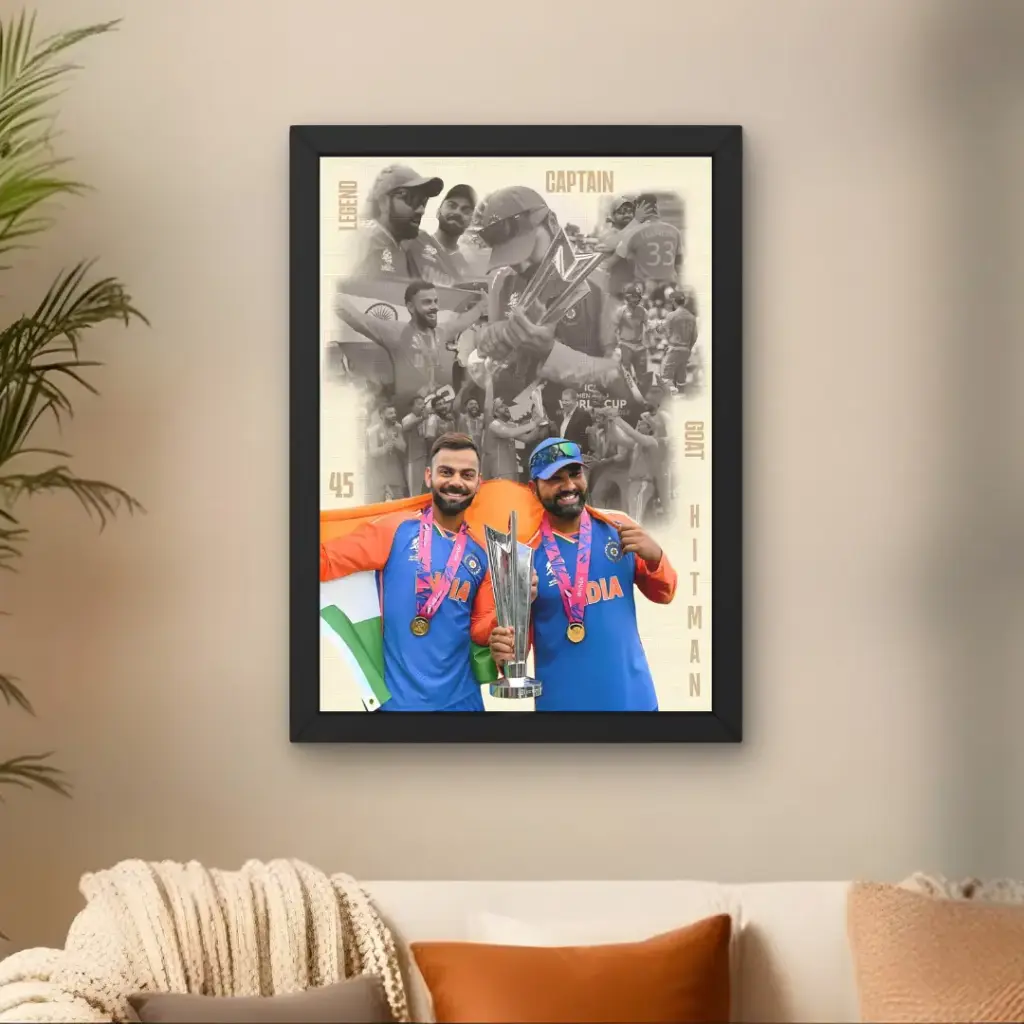 Rohit x Virat with T20 World Cup Poster
