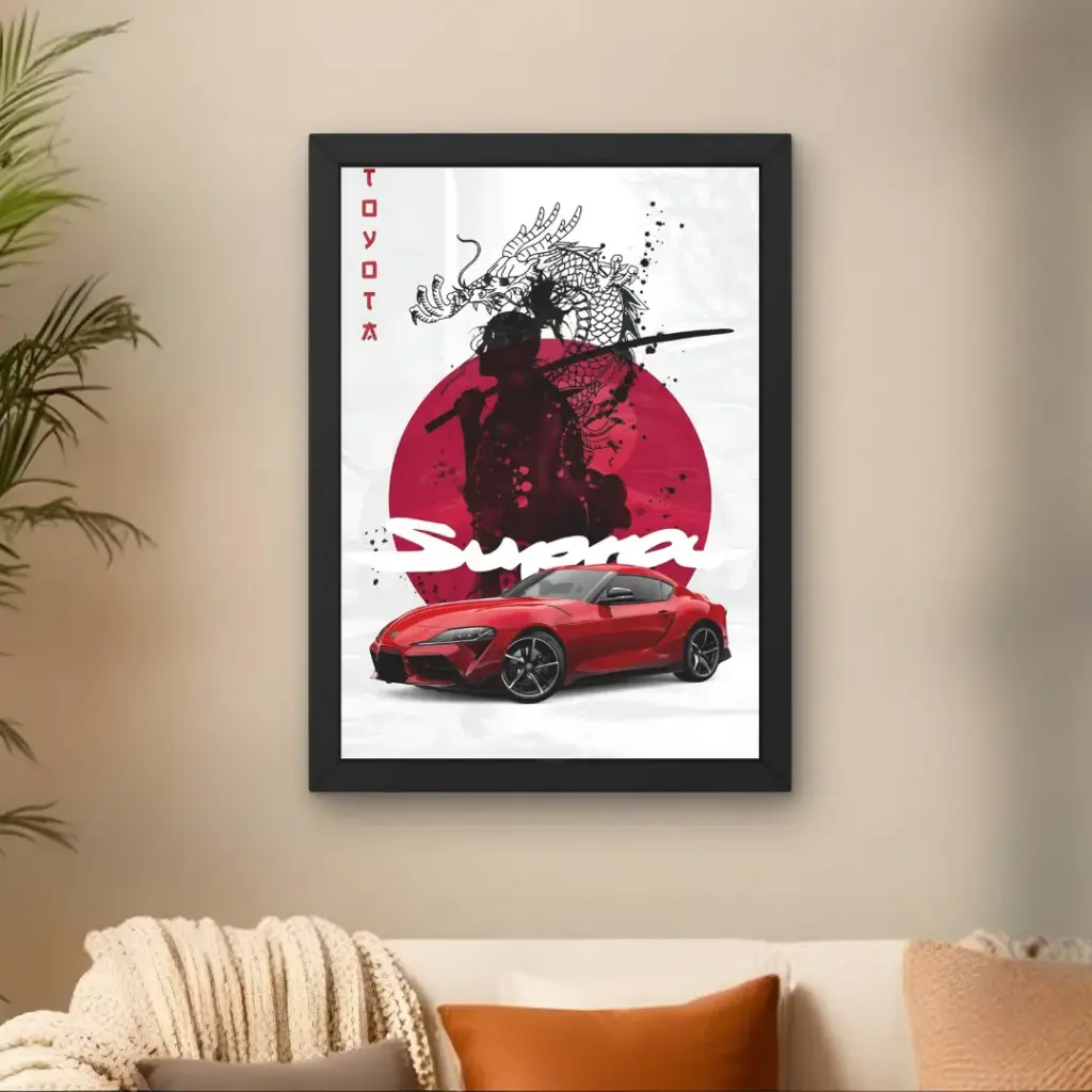 Toyota Supra x Samurai Poster