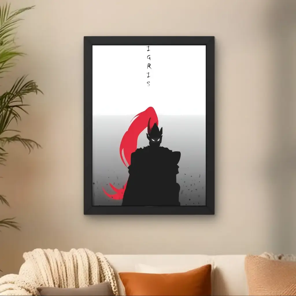 Igris the Bloodred Black Themed Poster