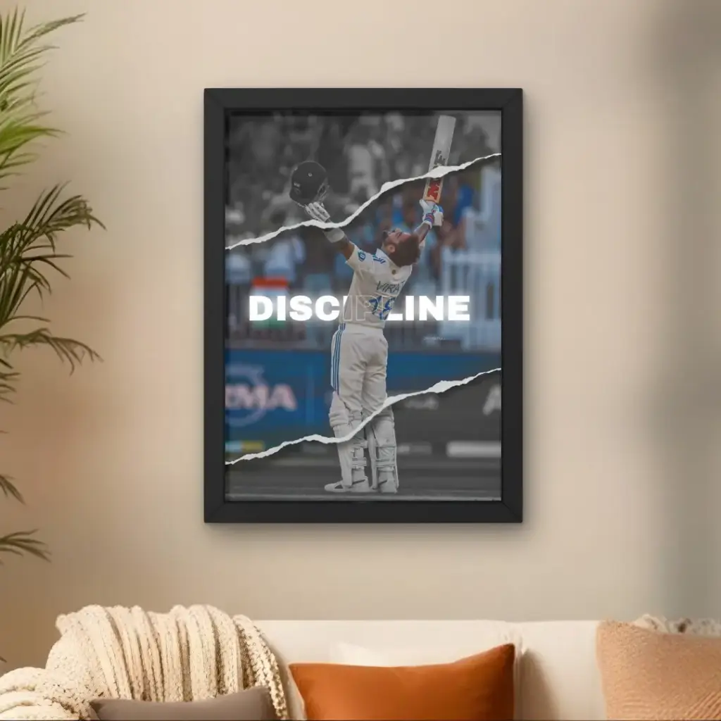 Virat Kohli Discipline Poster