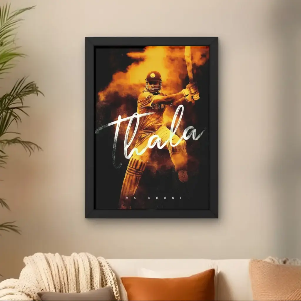 MSD Thala CSK Poster