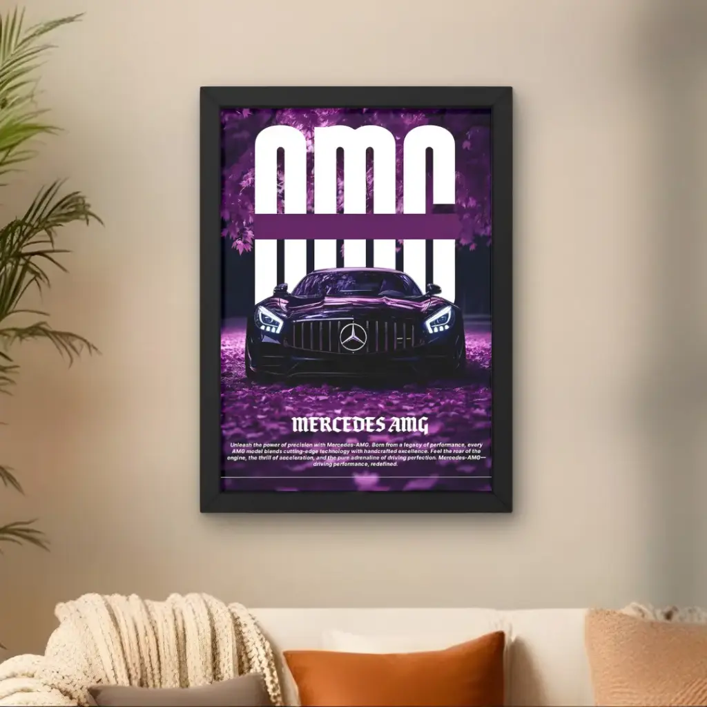 Mercedes AMG Purple Poster