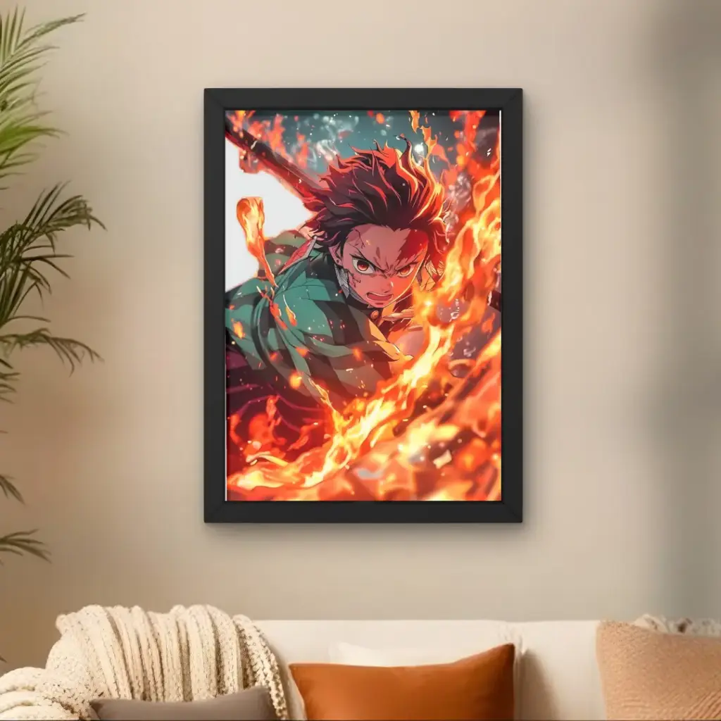 Tanjiro Hinokami Kagura Poster