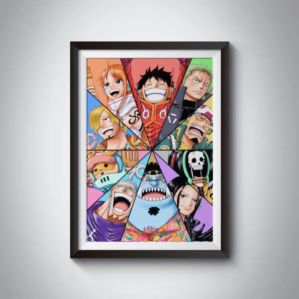 Straw hat pirates at egghead island poster
