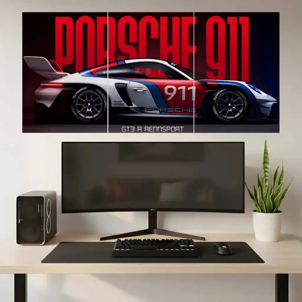 Porsche 911 || Split Poster