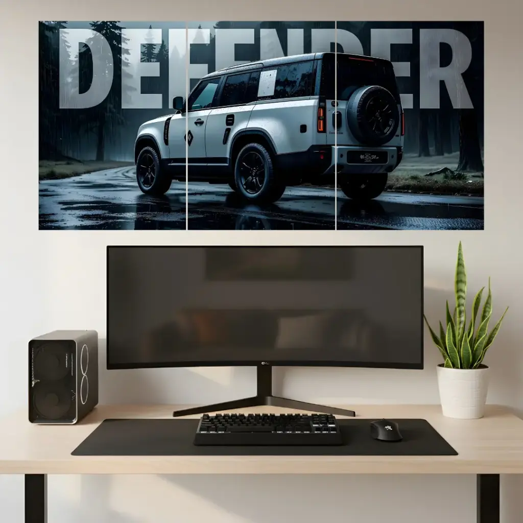 Land Rover Defender || Split Poster