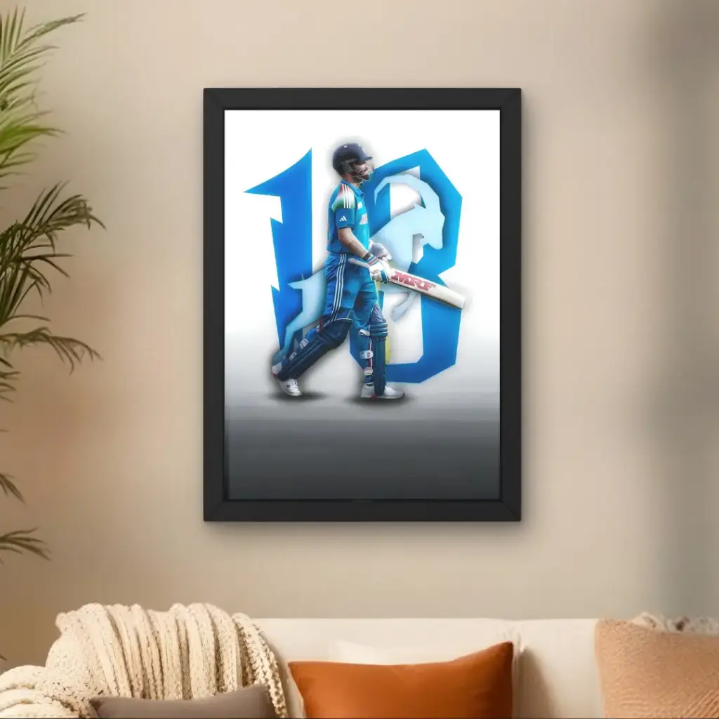 Virat No.18 Goat Poster