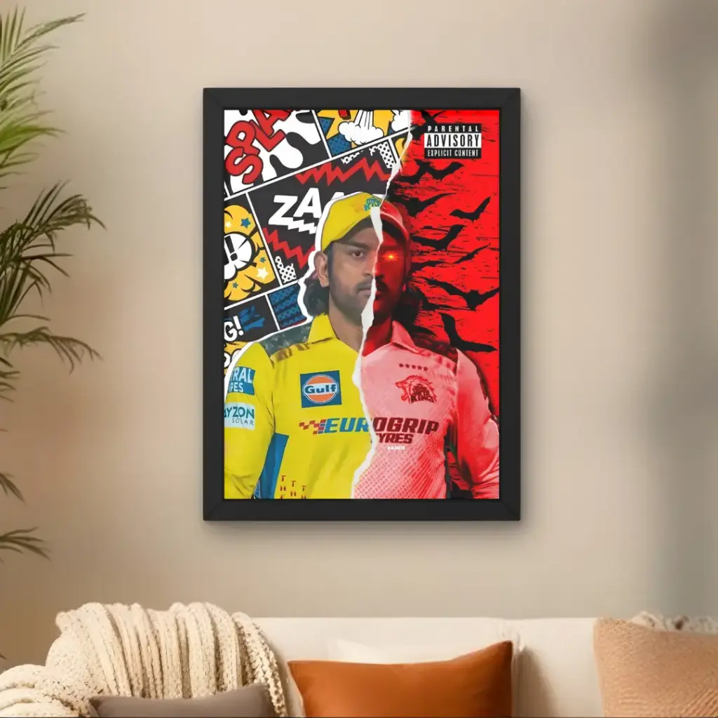 Mahendra Singh Dhoni CSK poster