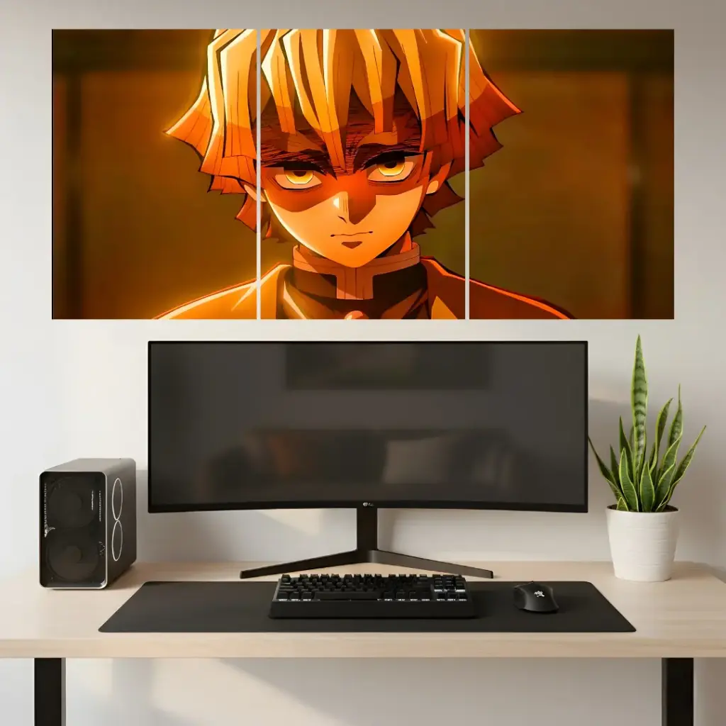 Zenitsu Agatsuma Infinity Castle Moment || Split Poster