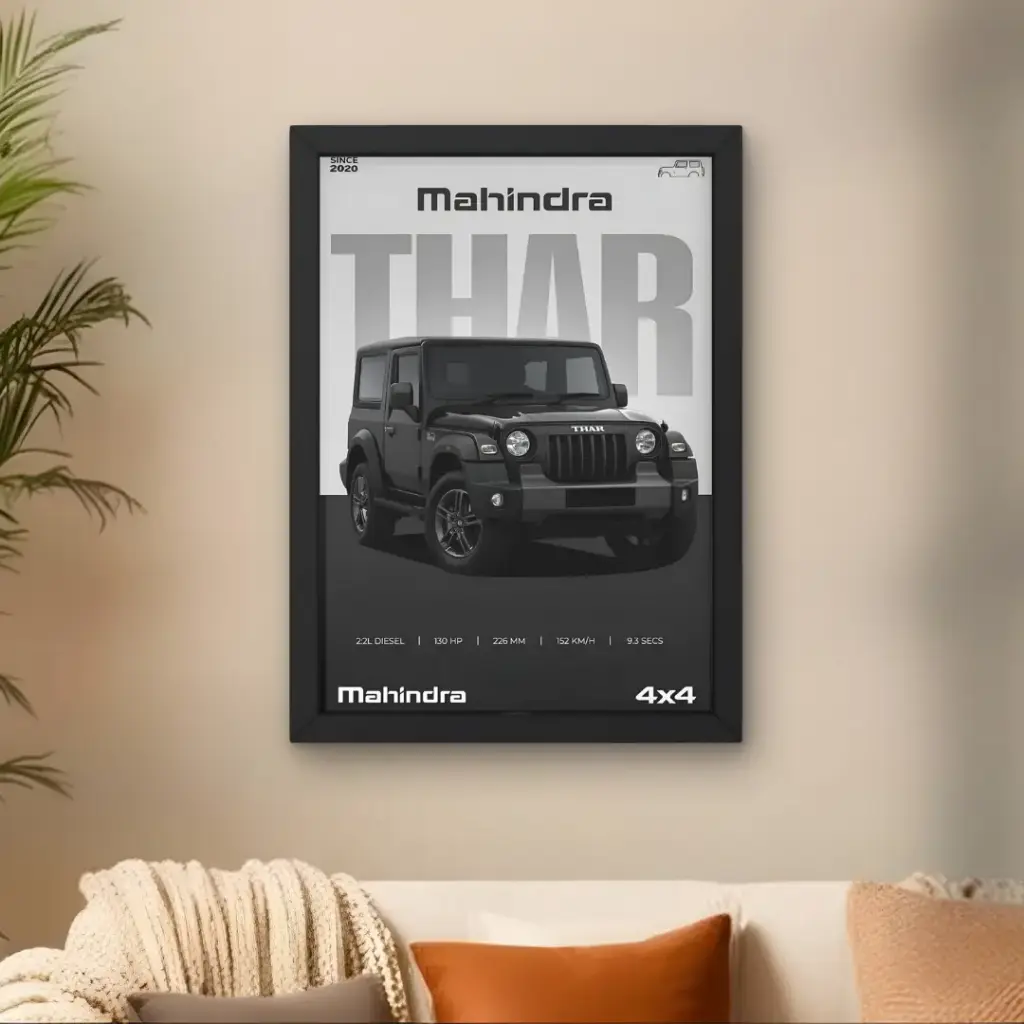 Mahindra Thar Poster