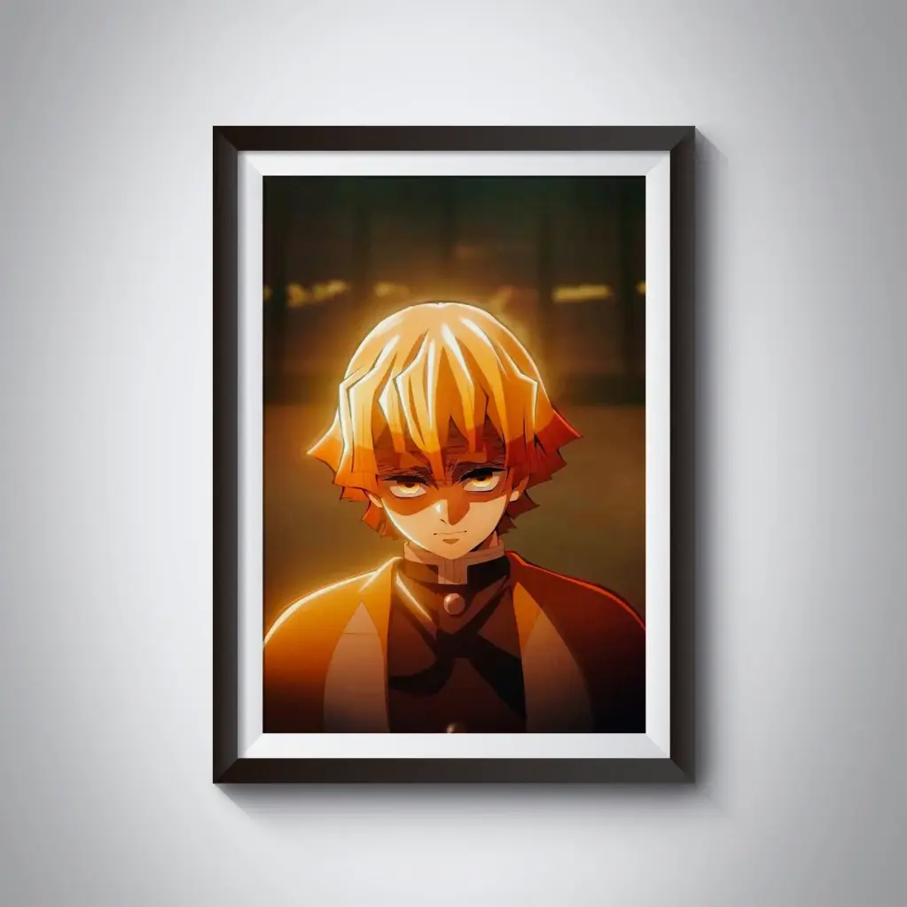 Zenitsu Agatsuma Serious poster