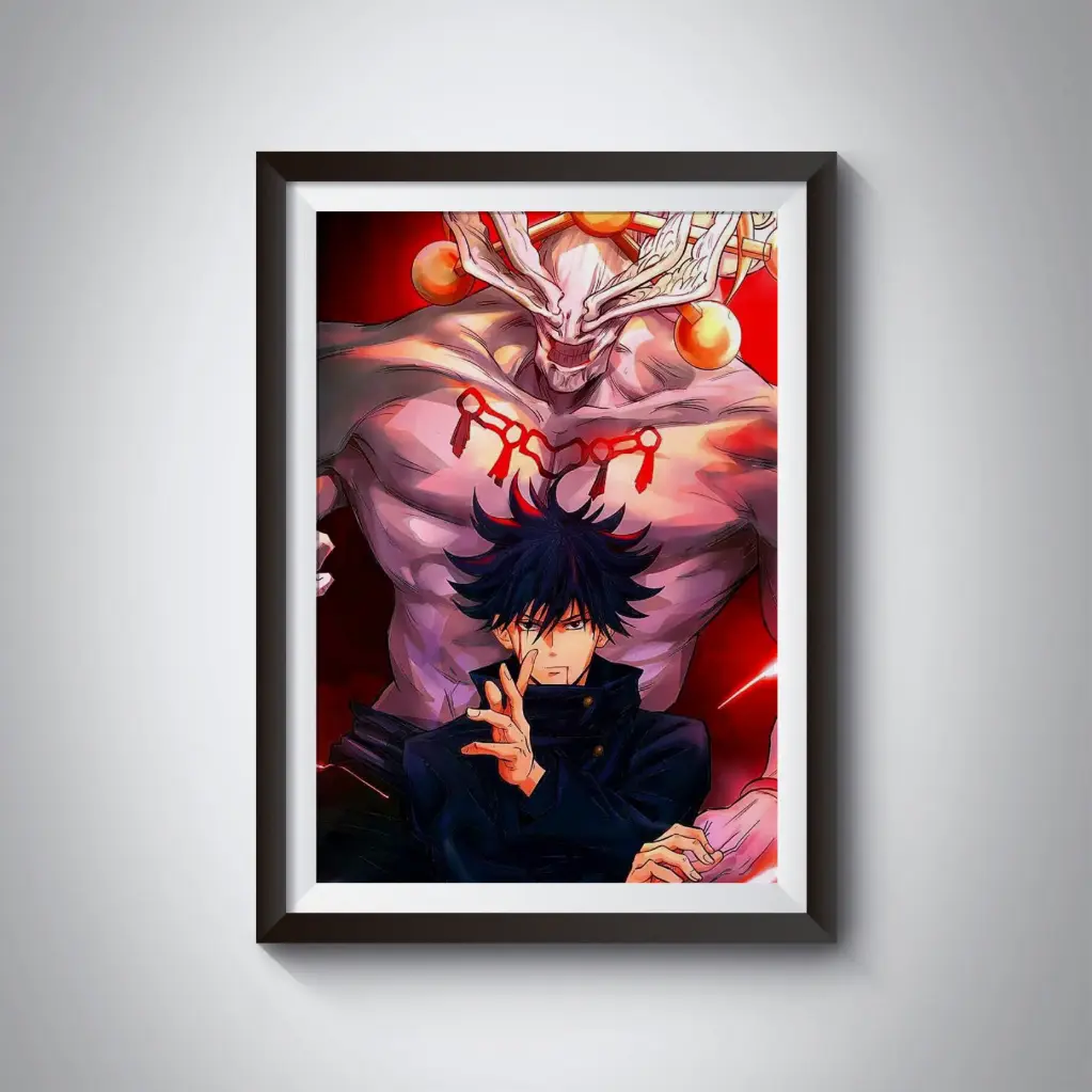 Megumi with Mahoraga poster