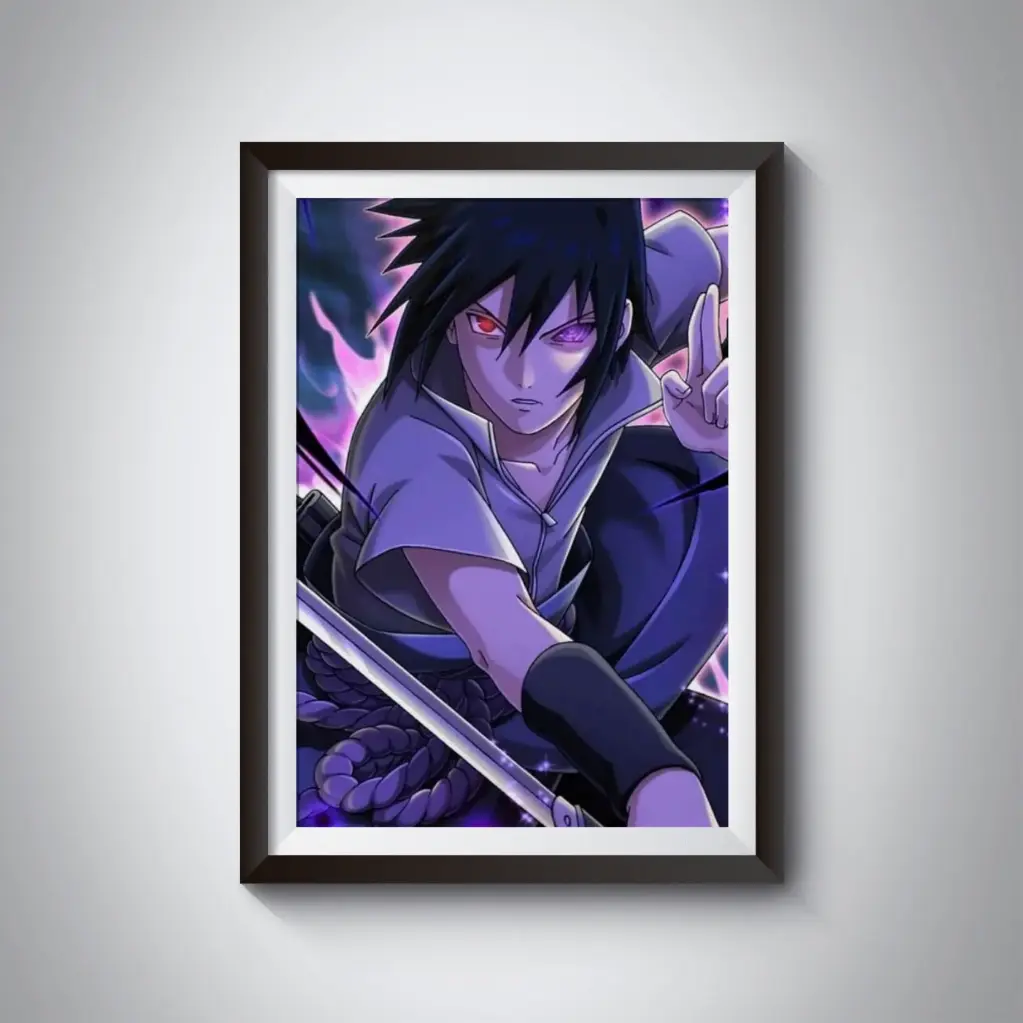 Sasuke with sword poster