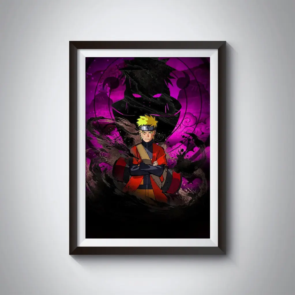Naruto and Pain poster