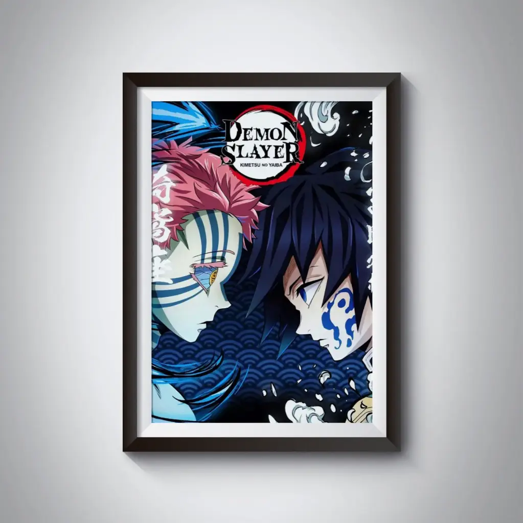 Giyuu vs Akaza poster
