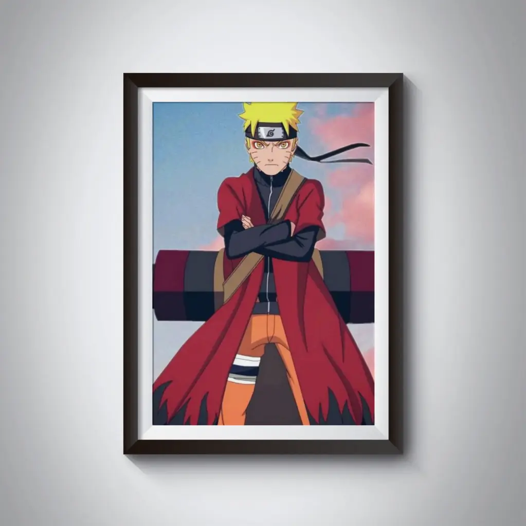 Naruto with scroll poster