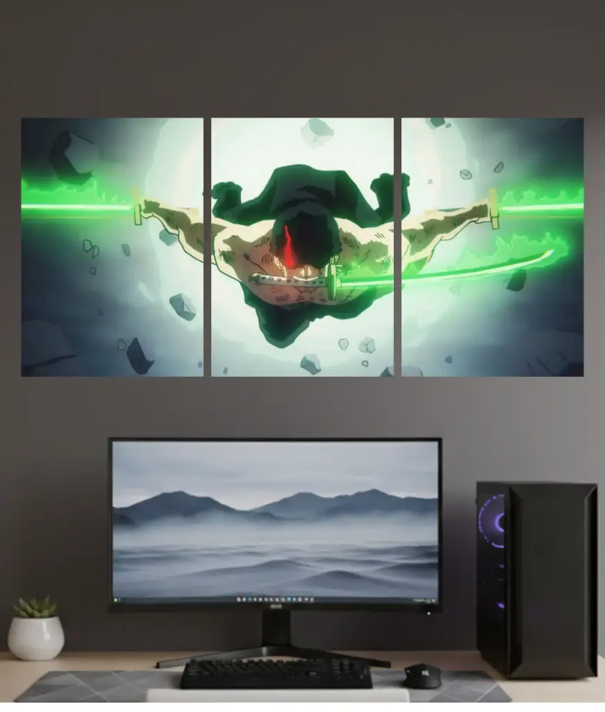 Roronoa Zoro King of hell || Split Poster